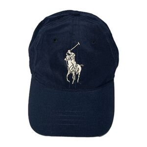 Polo Ralph Lauren US OPEN Tennis Hat Big Pony Adjustable Navy Blue Preppy